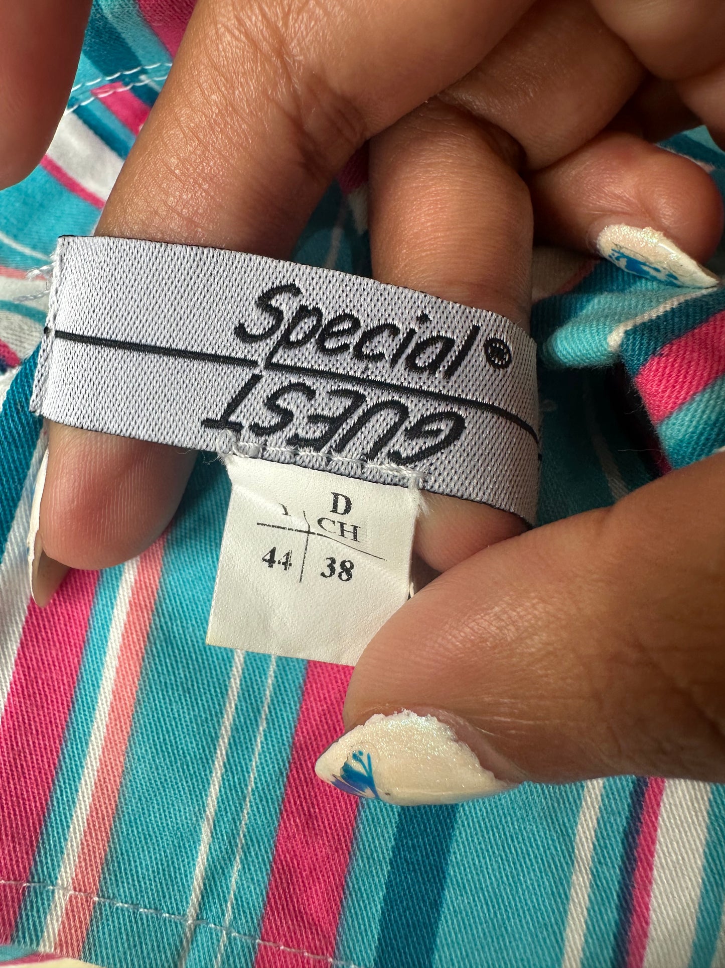 sailor drop | small blue and pink pinstripe blazer