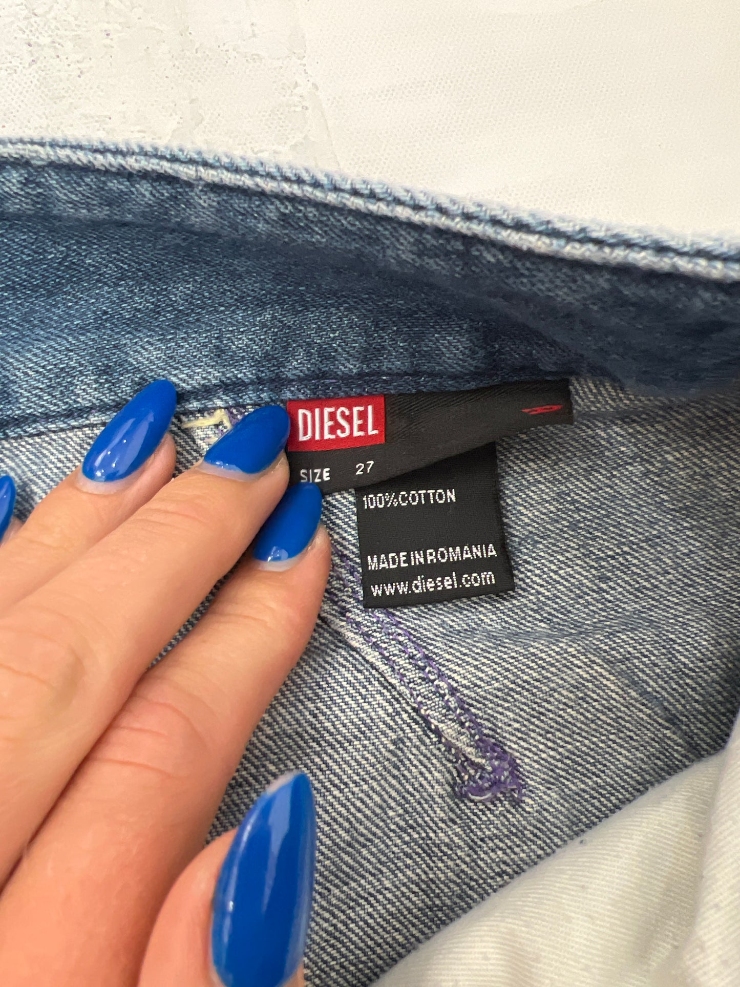 FRUITY DROP | small diesel blue denim skirt