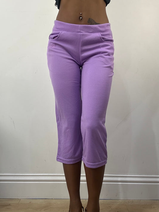 athleisure edit | small purple cropped joggers