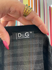 CITY BREAK DROP | XL码 黑色 D&G 风格 条纹 背心 配 logo 图案