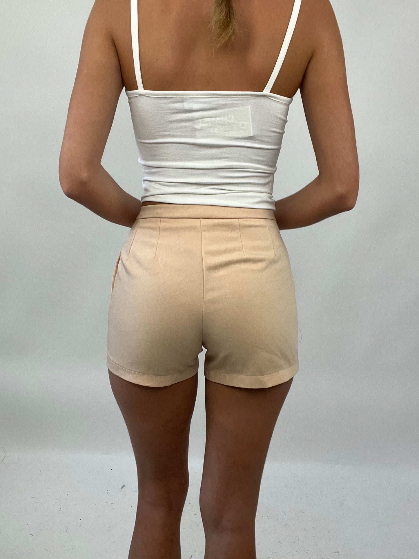 PALM BEACH DROP | small peach mini shorts