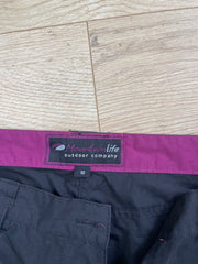 selección vintage | Pantalón de carga de cintura baja media negra