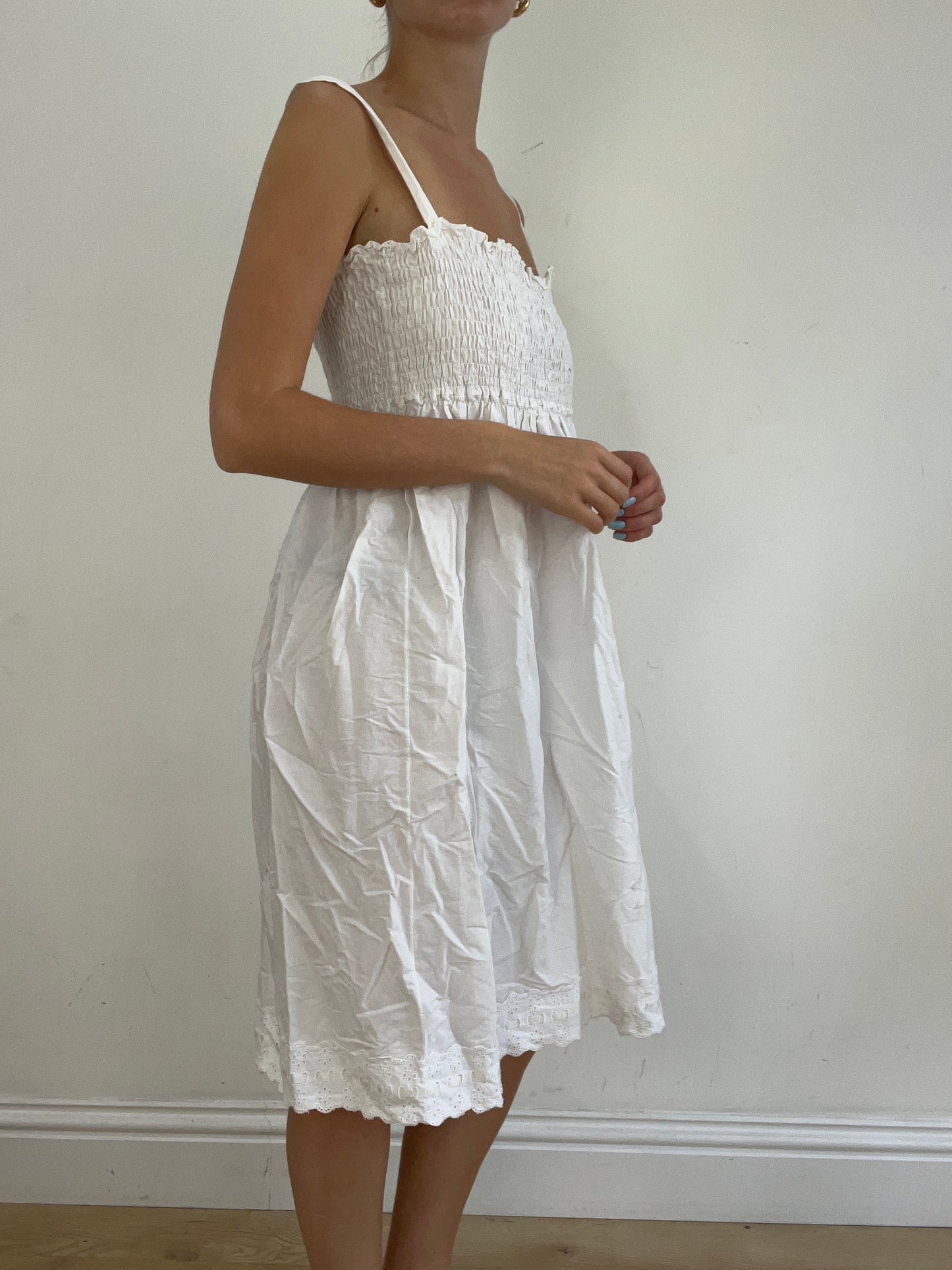 vintage edit twenty eight | medium white linen dress
