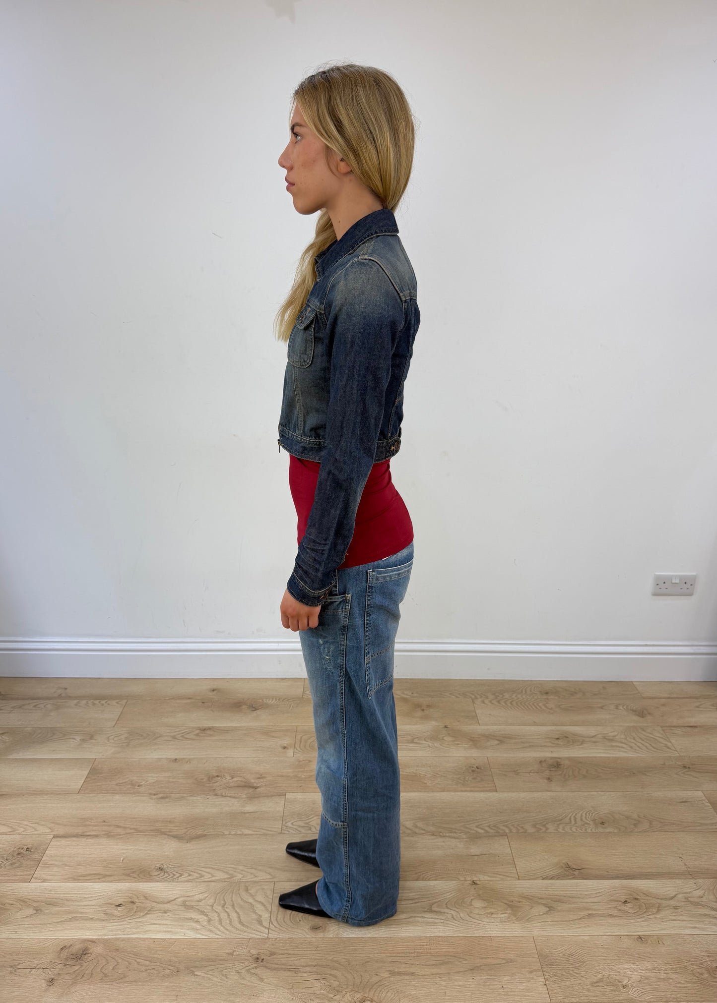 small cropped denim jacket