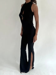 ‼️ | one size black cutout jumpsuit