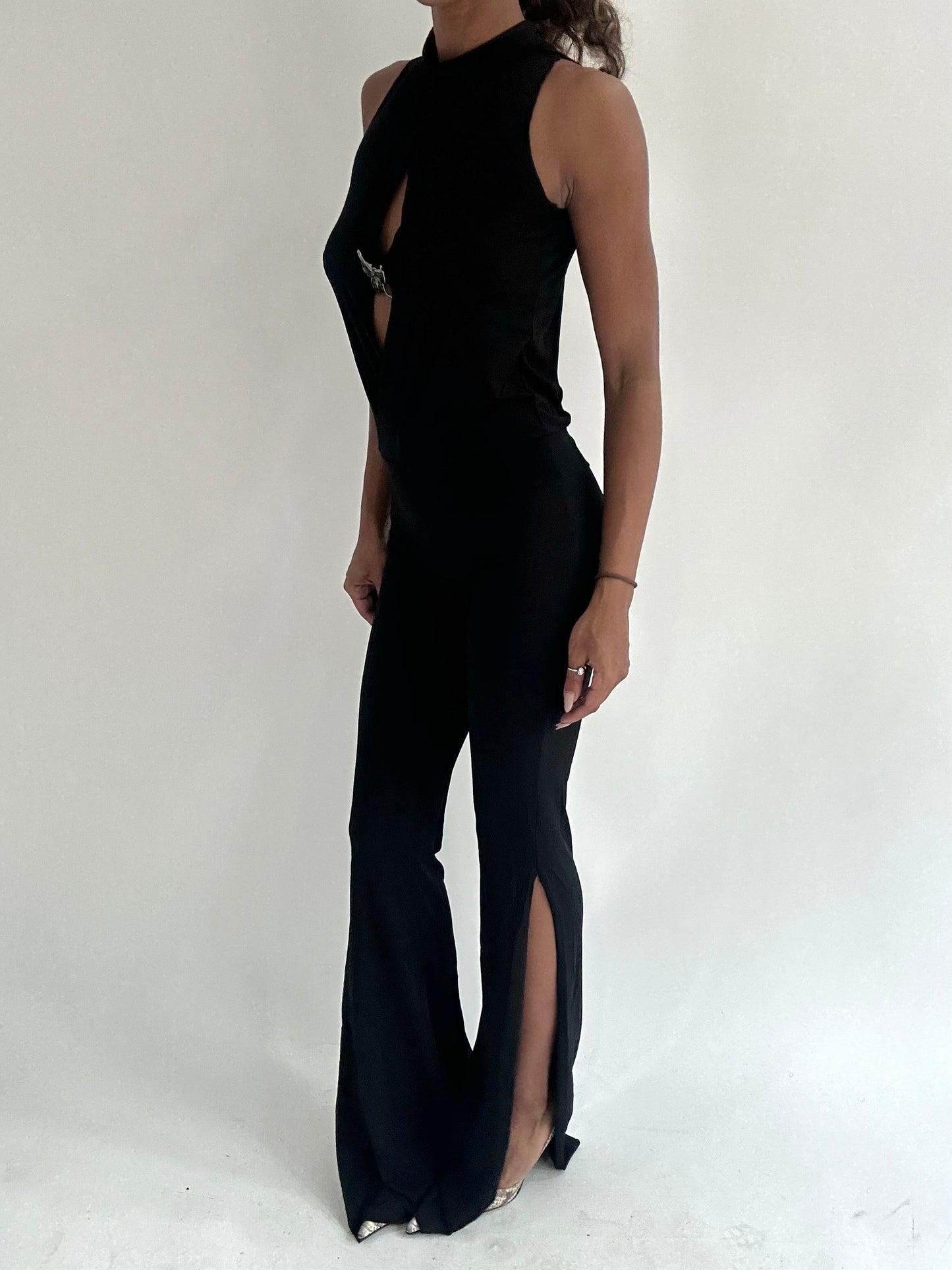 ‼️ | one size black cutout jumpsuit