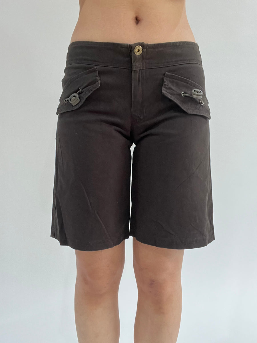‼️ | dark green pocket detail style shorts