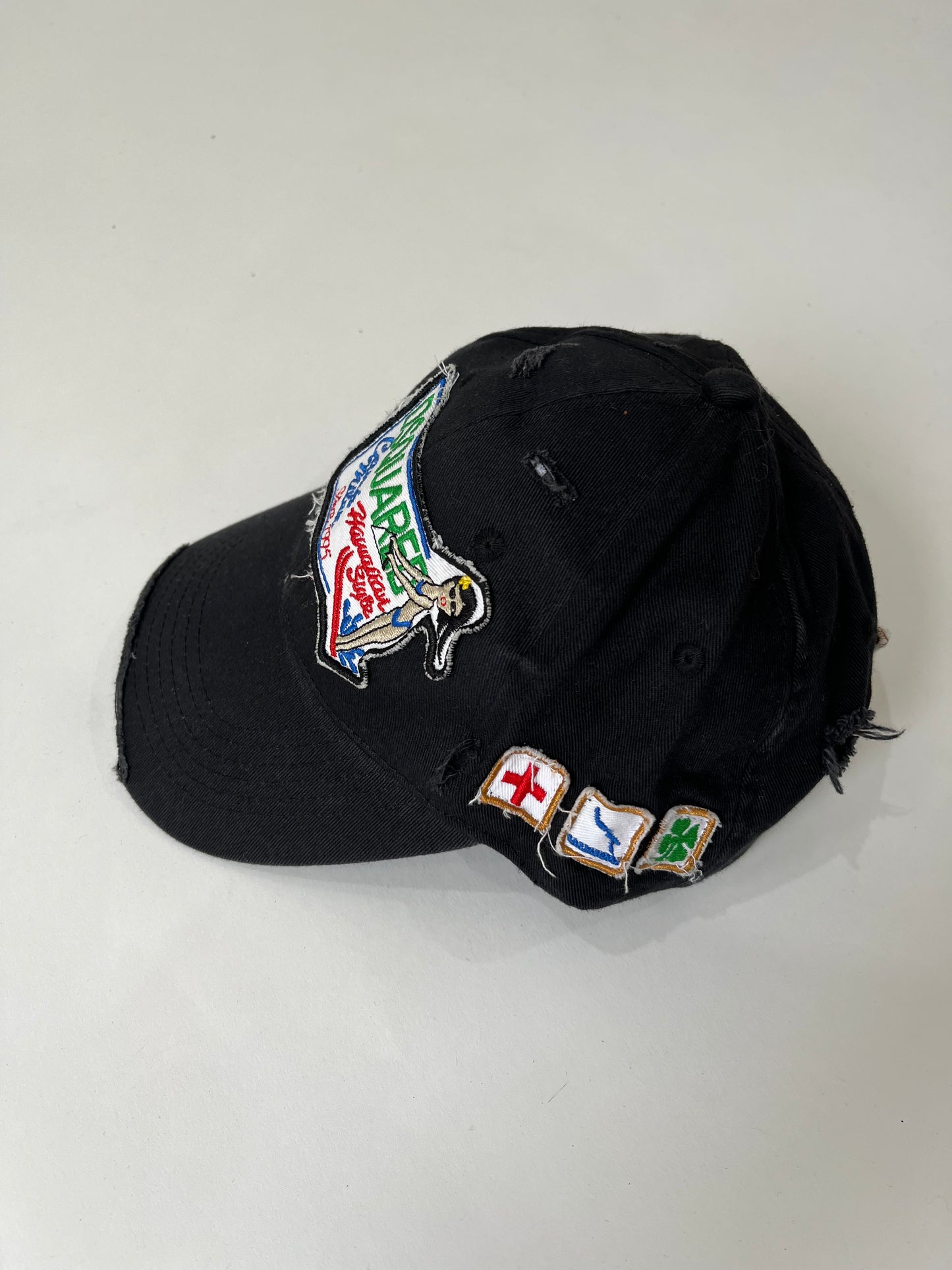 ‼️ black pattern detail cap