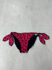 BEST PICKS | small pink and black playboy ruffle bikini bottoms