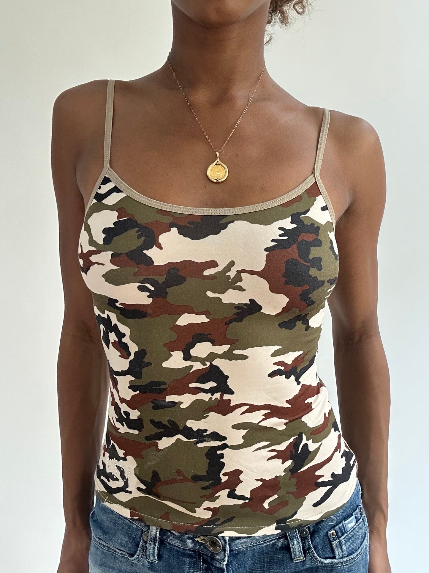 BEST PICKS | small green camo cami top