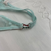 💻POSH AND BECKS DROP | taille: S · couleur: bleu · matière: résille · article: string · détails: lettre + motif