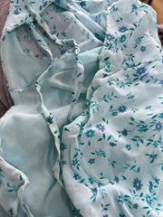 festival drop | small/medium blue sheer floral midi dress