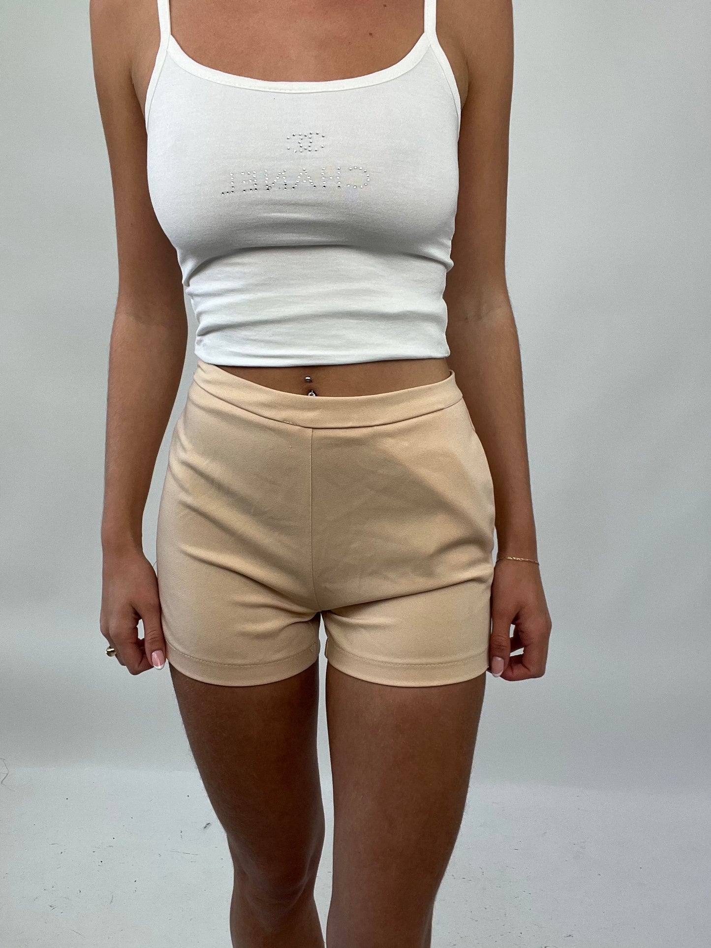 PALM BEACH DROP | small peach mini shorts