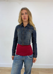 small cropped denim jacket