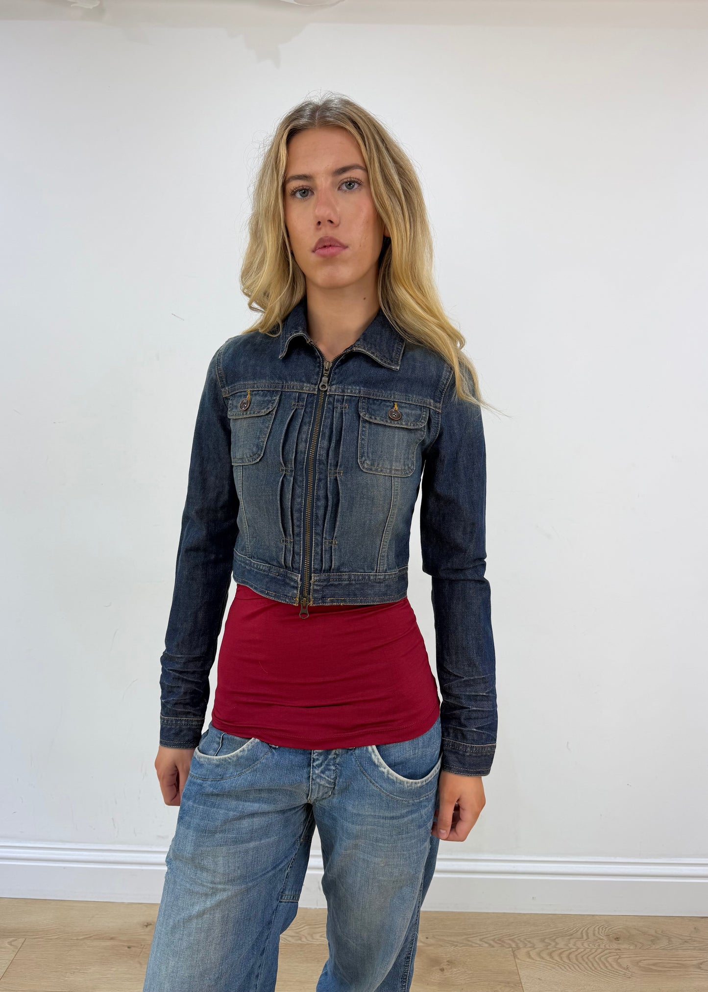 small cropped denim jacket