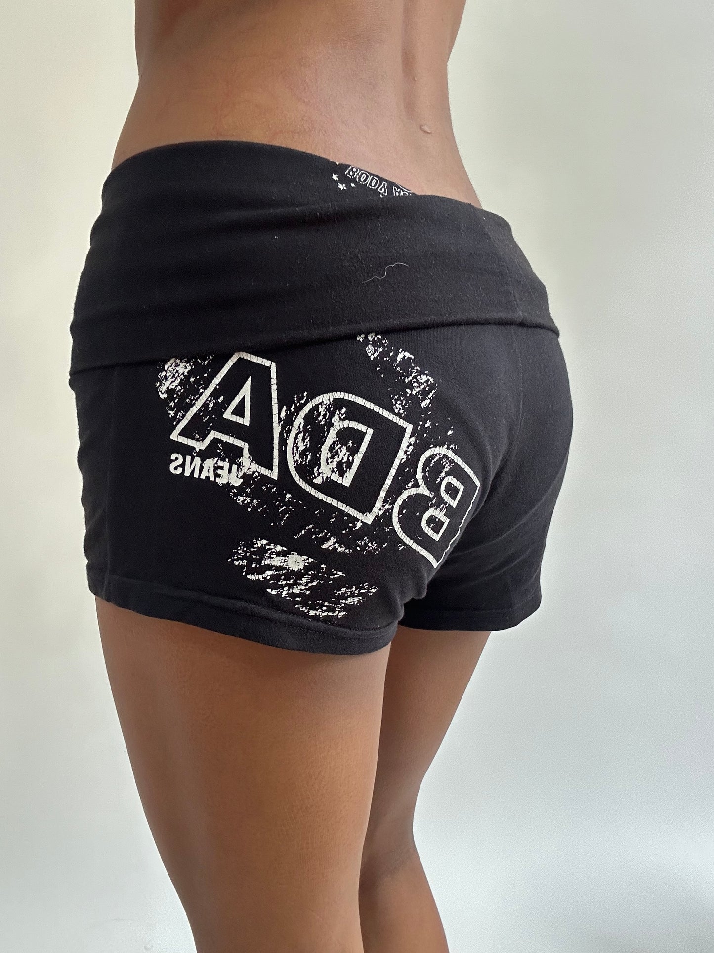 BEST PICKS | small black graphic print mini shorts