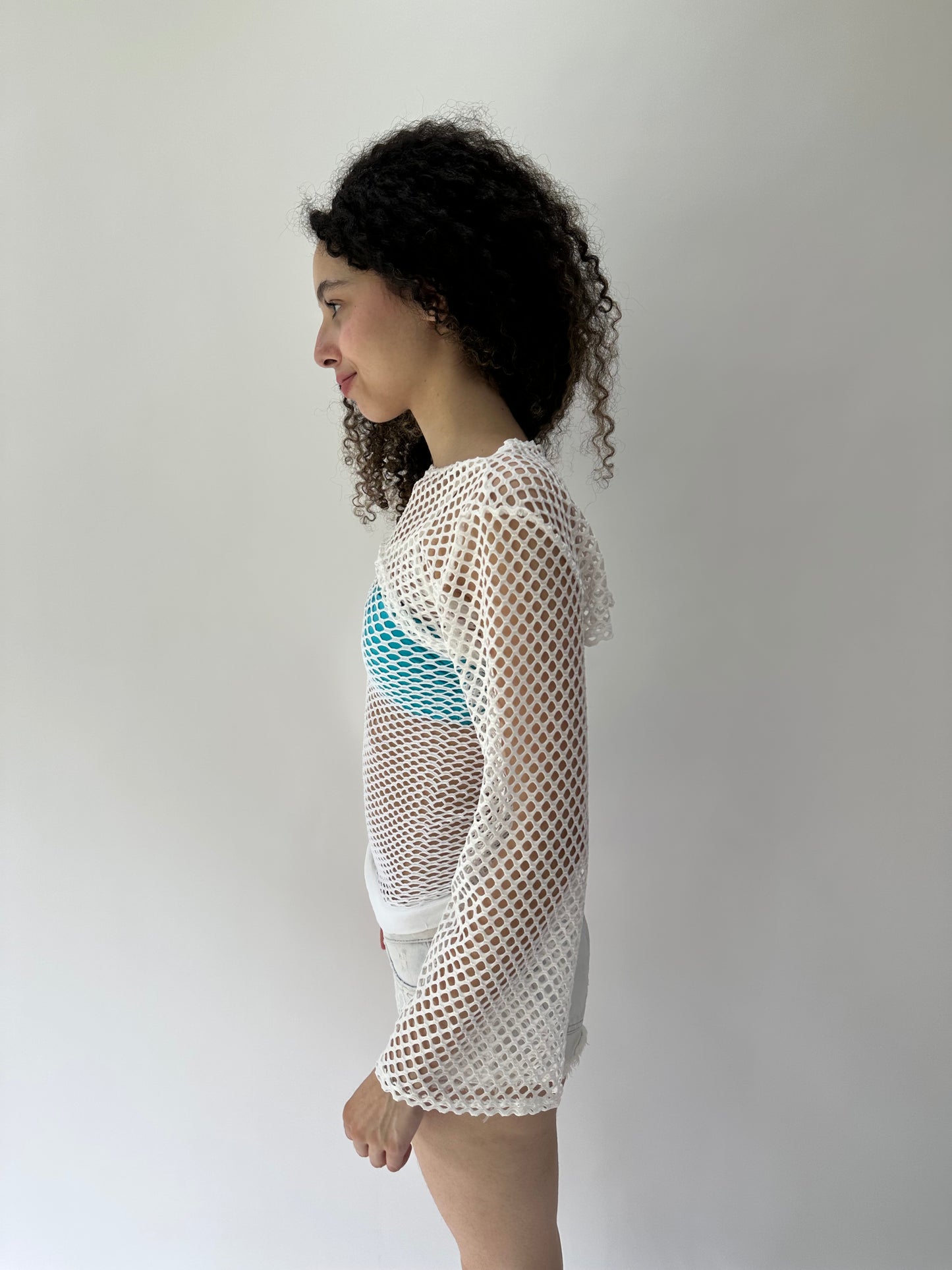 festival drop | small white crochet bolero and cami set