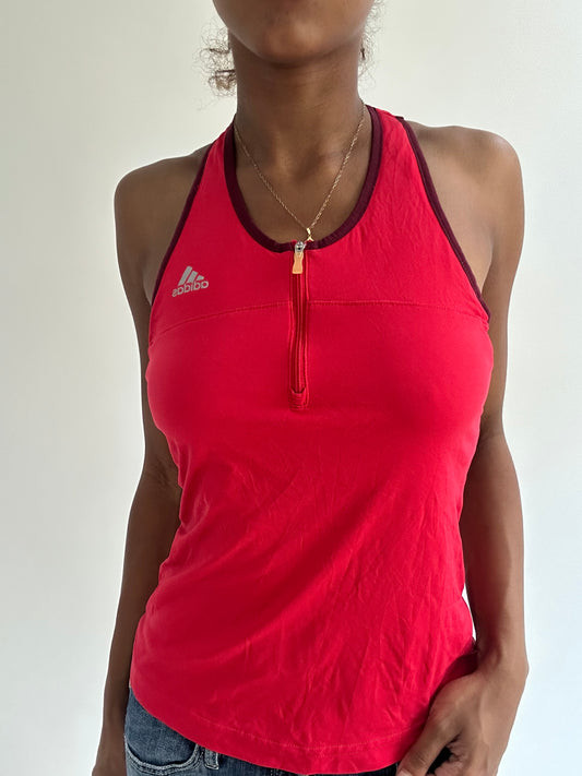 BEST PICKS | small red adidas fitted tank top