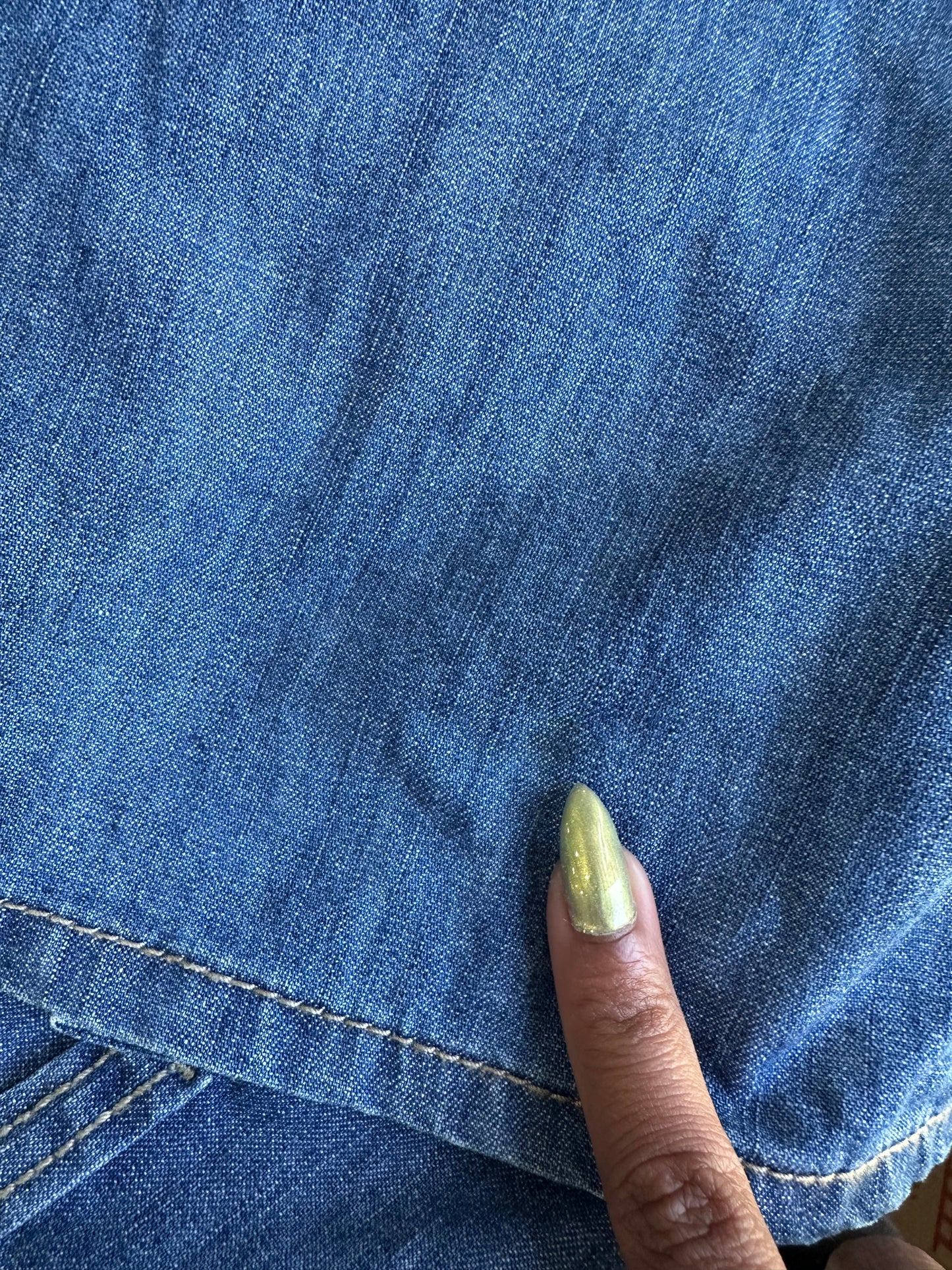 festival drop | small/medium blue denim midi dress