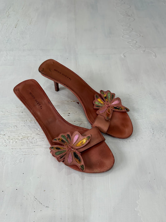 vintage edit: halloween | UK3.5 pink miss sixty butterfly mules