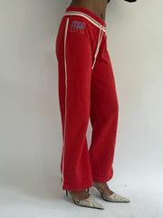 euro trash | small red tracksuit bottoms