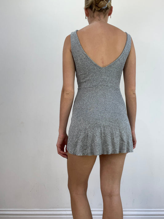 summer edit | extra small silver mini dress