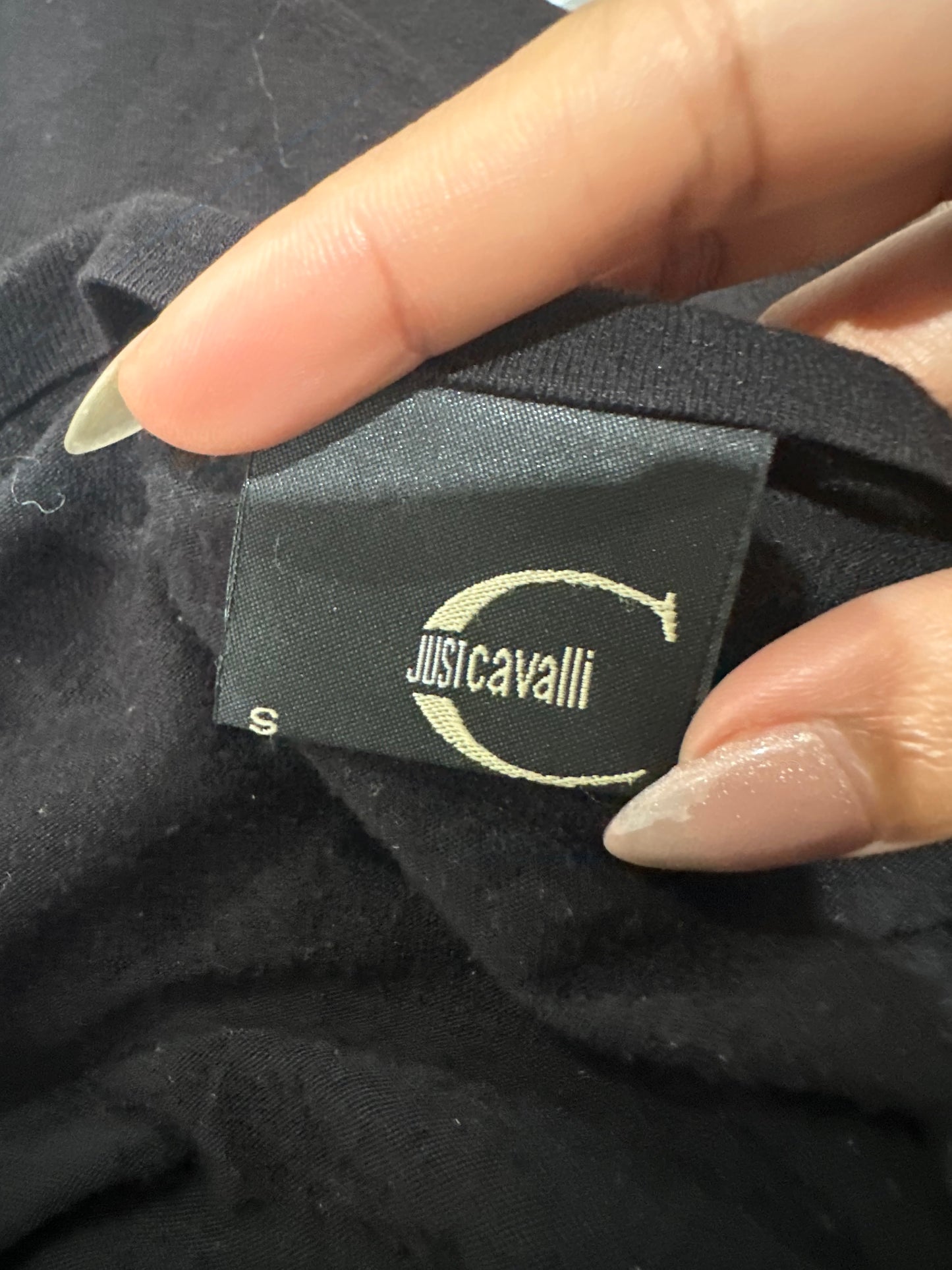 vintage edit thirty-five | small black roberto cavalli midi dress