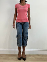 BEST PICKS | small pink guess short sleeve top