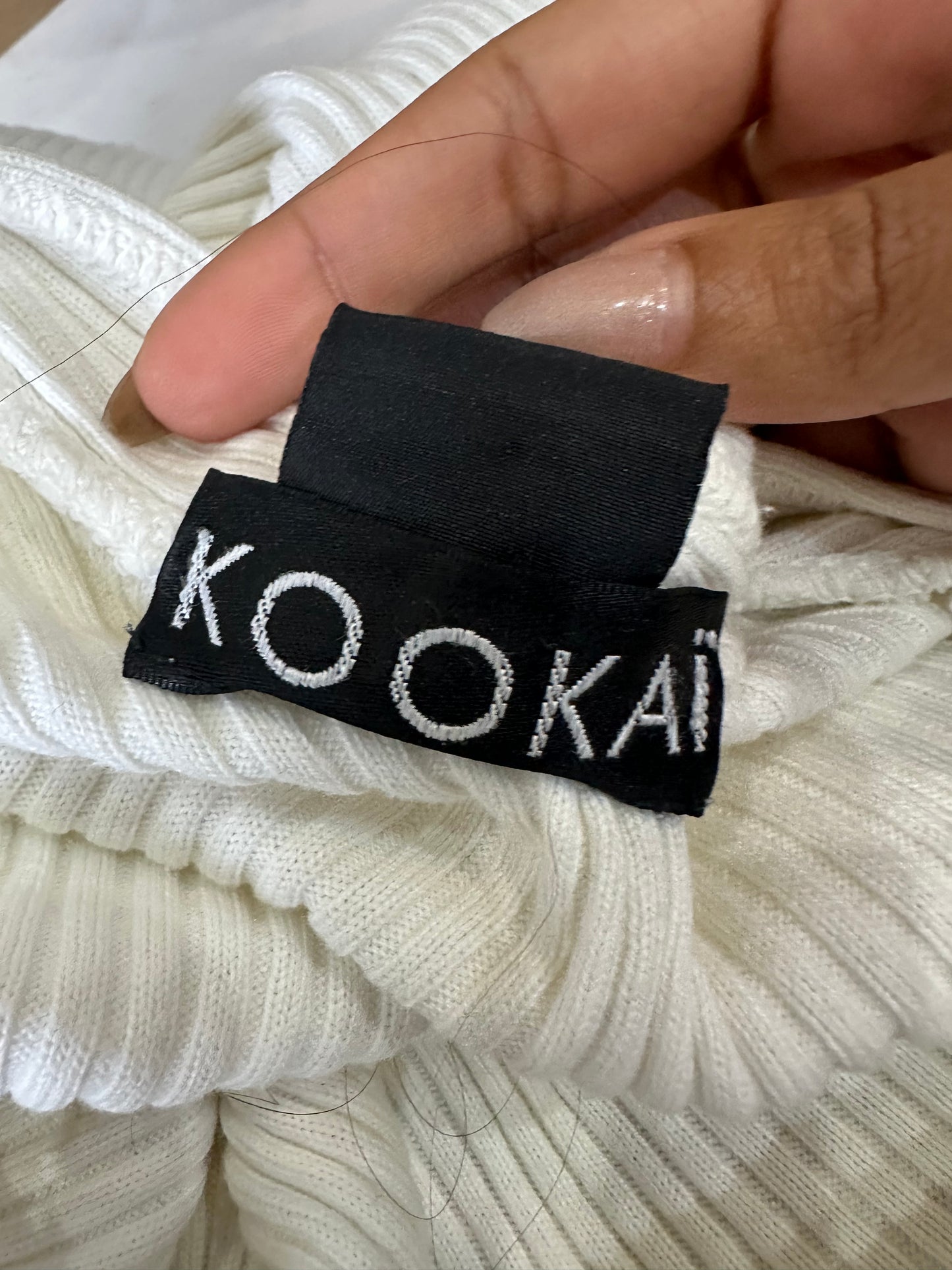 BEST PICKS | small white kookai ribbed cardigan