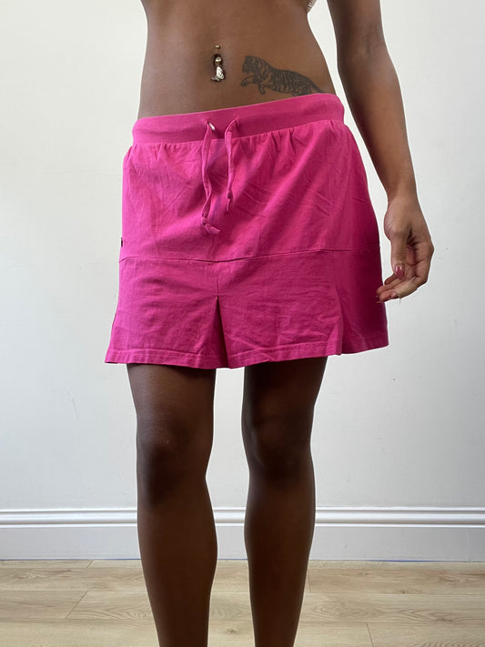 BEST PICKS | small/medium pink jersey drawstring mini skirt