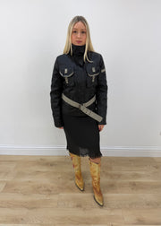 small black utility jacket