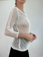 💻BEST PICKS | small white guess crochet jumper