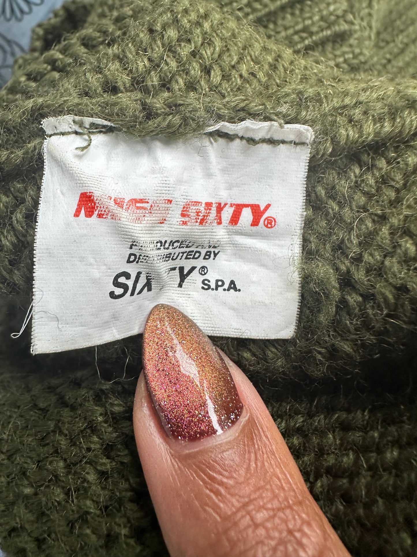 LFW edit | extra small khaki green miss sixty turtleneck top