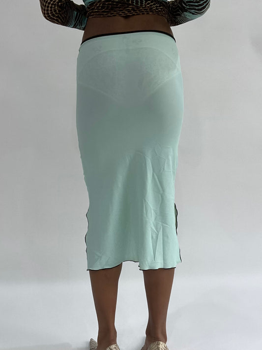 BEST PICKS | extra small turquoise midi skirt
