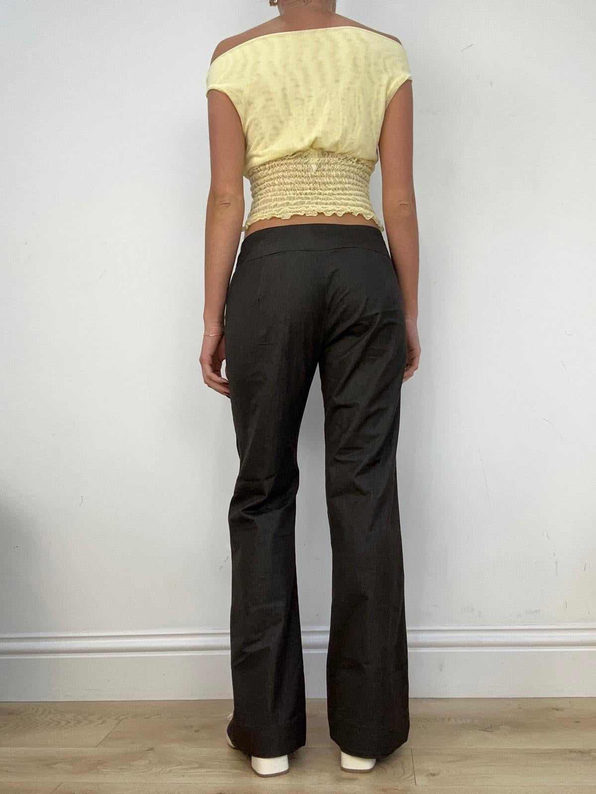 vintage edit fourteen | small brown suit style trousers
