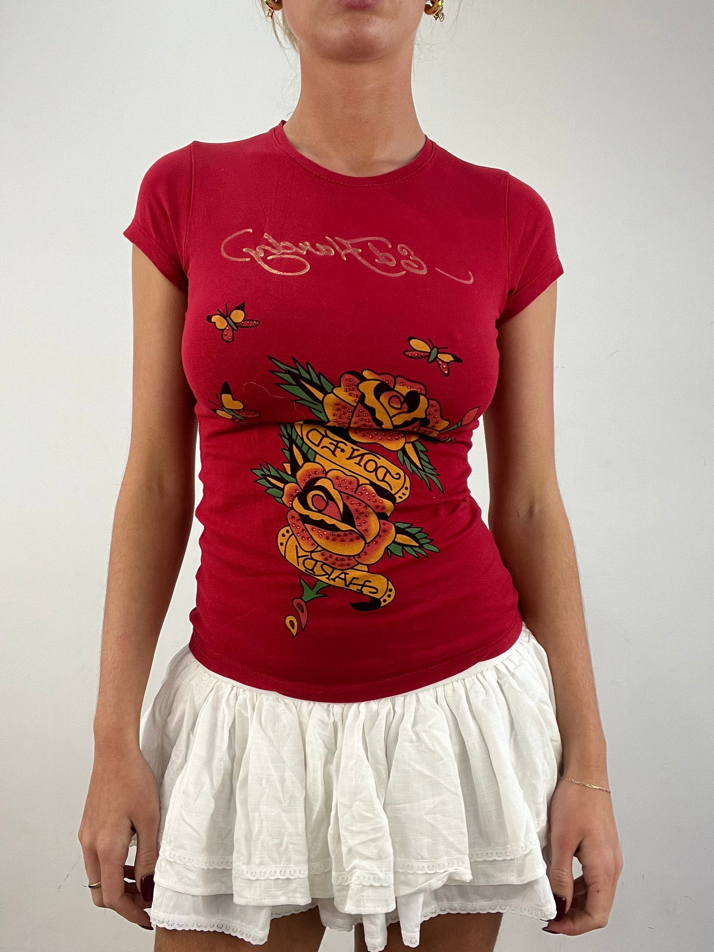 vintage edit fourteen | small ed hardy graphic print t-shirt