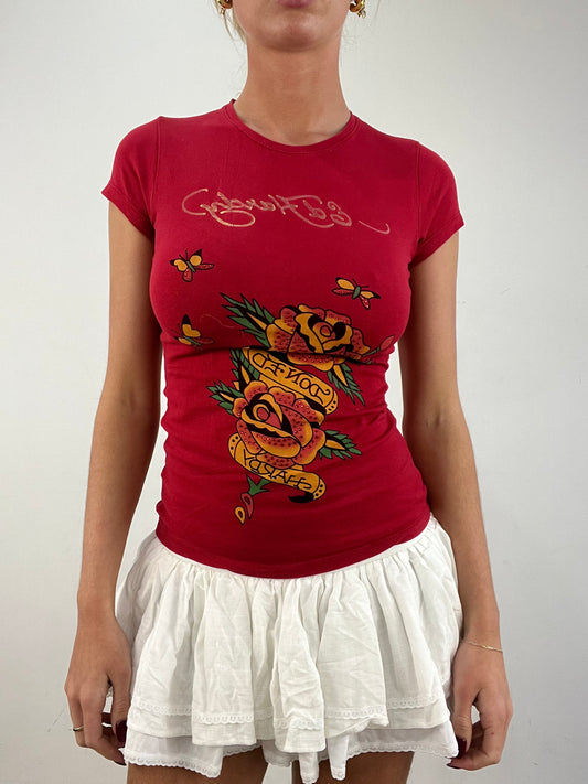 vintage edit fourteen | small ed hardy graphic print t-shirt
