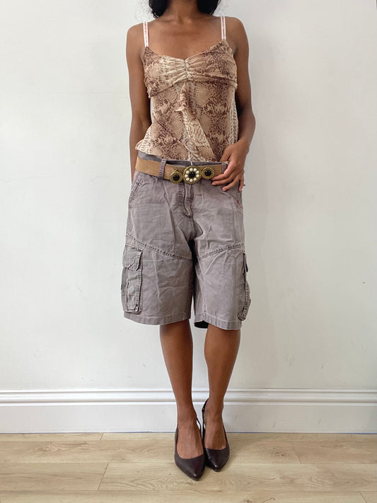 vintage edit twenty-five | brown united colors on benetton leather belt