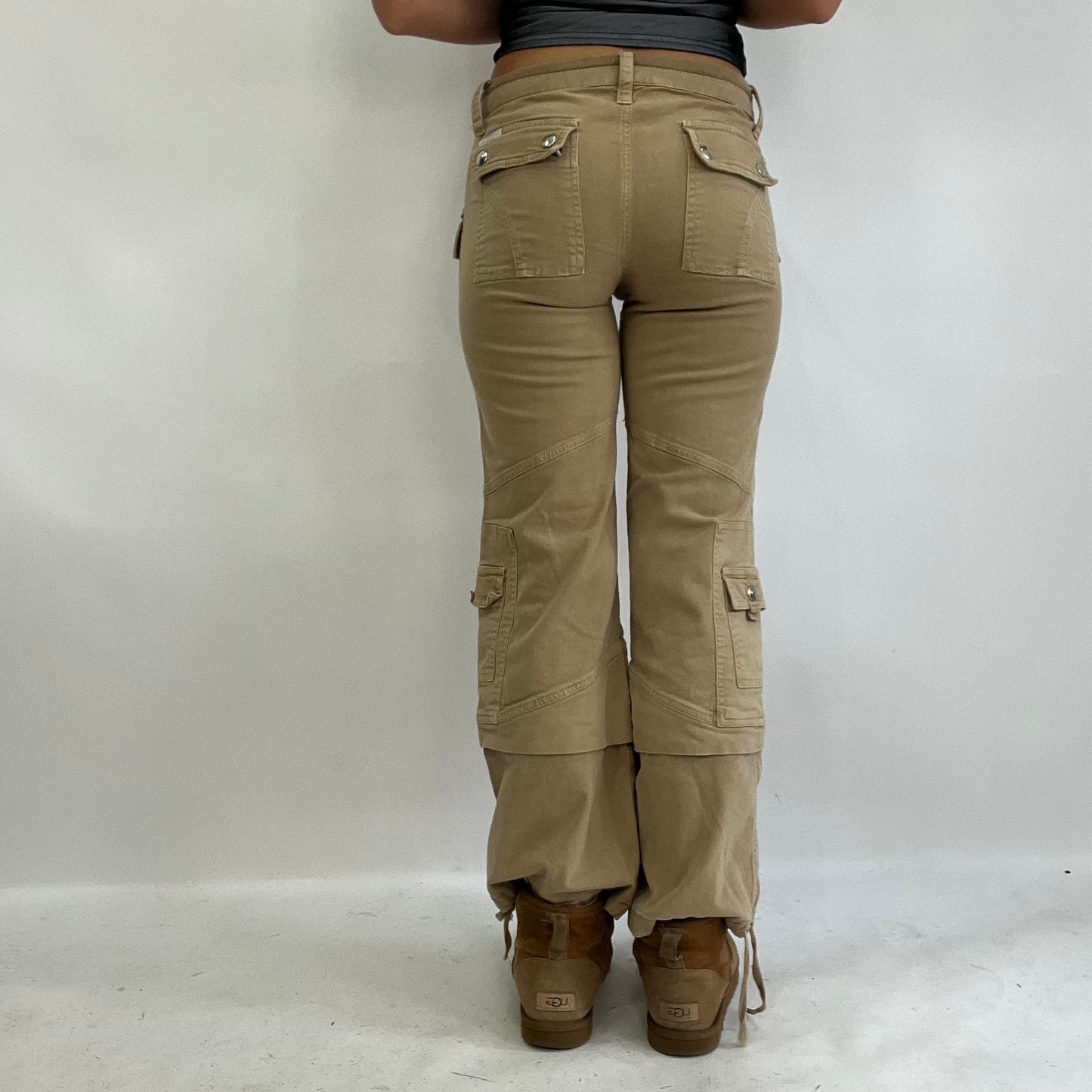 💻INSTA BADDIE DROP | XS tan cargo trousers