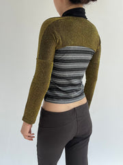 ‼️ | one size golden long sleeve bolero top