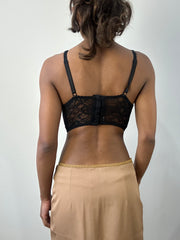 romantic grunge edit | extra small black lace bralette