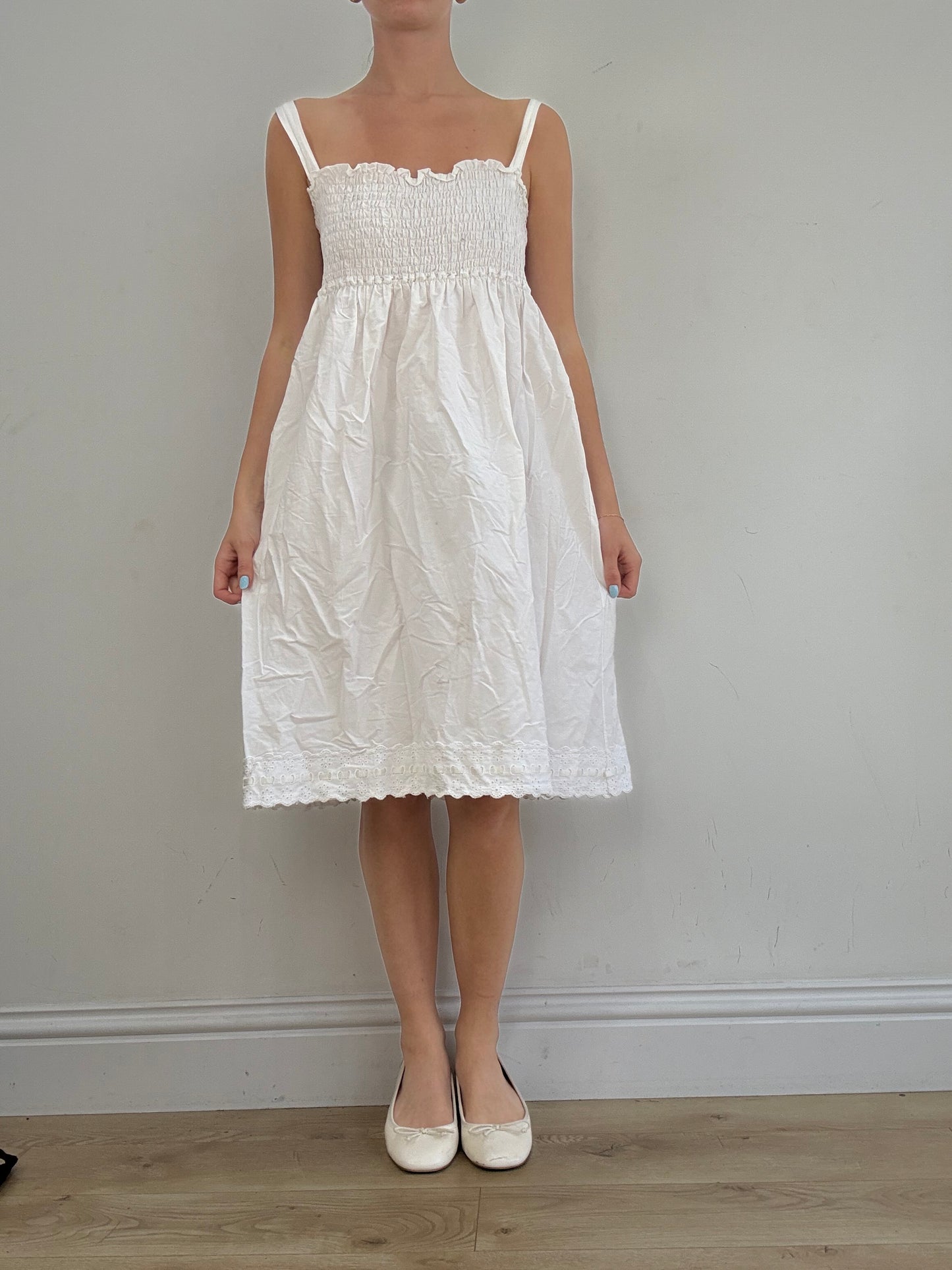 vintage edit twenty eight | medium white linen dress