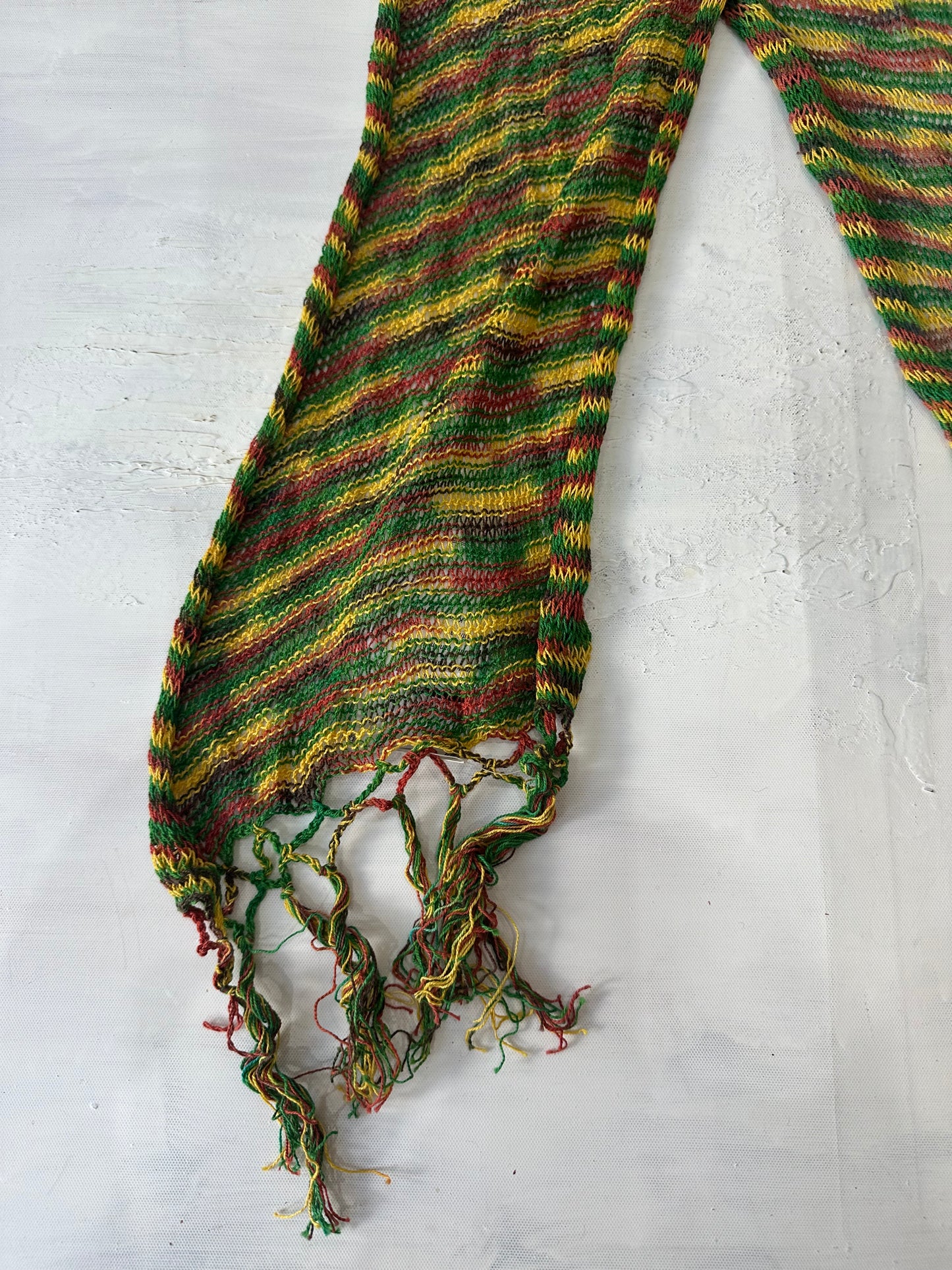 💻‼️ BEST PICKS | one size green striped knit scarf