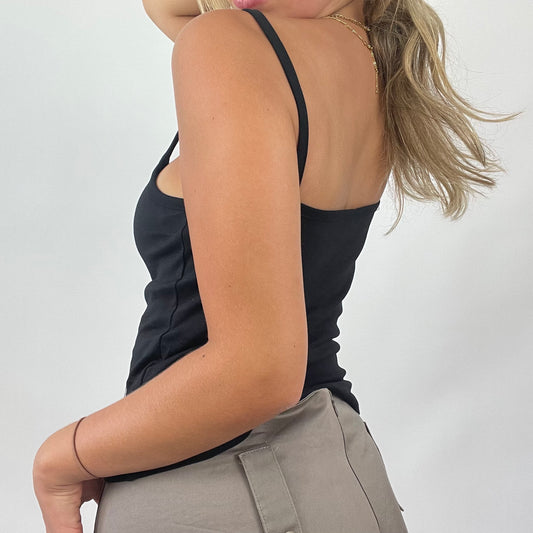 Farbe: Schwarz · Artikel: Cami-Top · Details: Strass + ‼️ + 💻 + roma italia