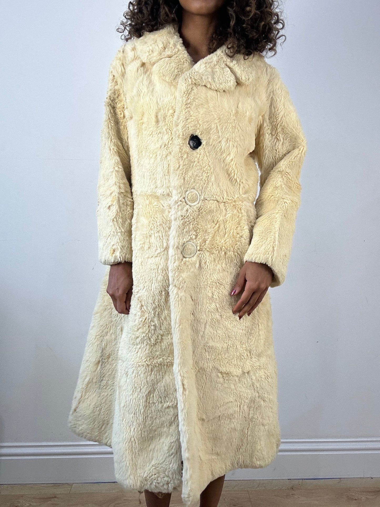 vintage edit thirty-four | small yellow berkeley furs fur trench coat