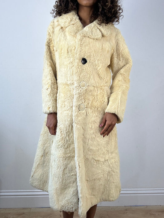 vintage edit thirty-four | small yellow berkeley furs fur trench coat