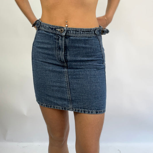 💻COTTAGECORE DROP | xs blue d&g denim mini skirt