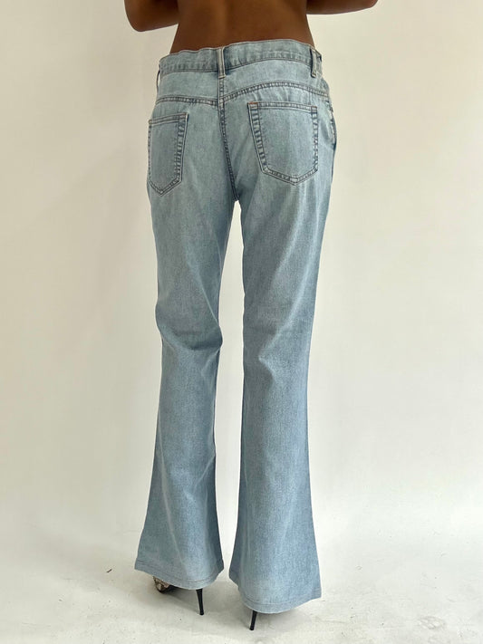 BEST PICKS | small/medium blue floral jeans