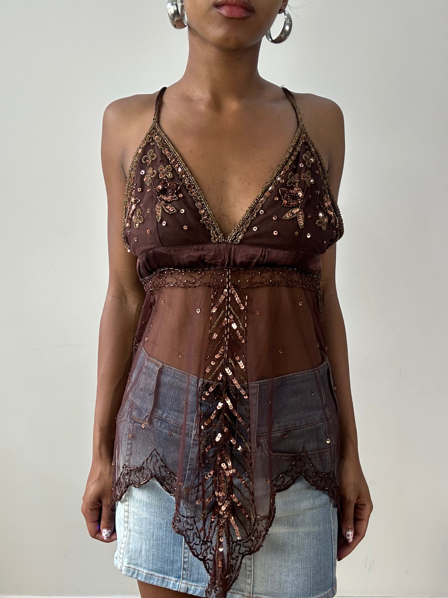 vintage edit twenty-nine | small brown kookai cami