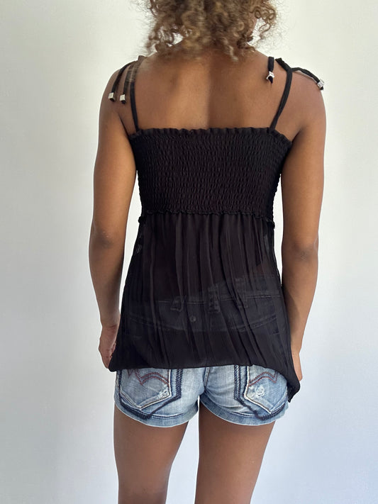 BEST PICKS | small black bandeau cami top